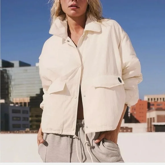 Free People Movement, Off the Bleachers Coaches Jacket, size XS - Picture 2 of 13